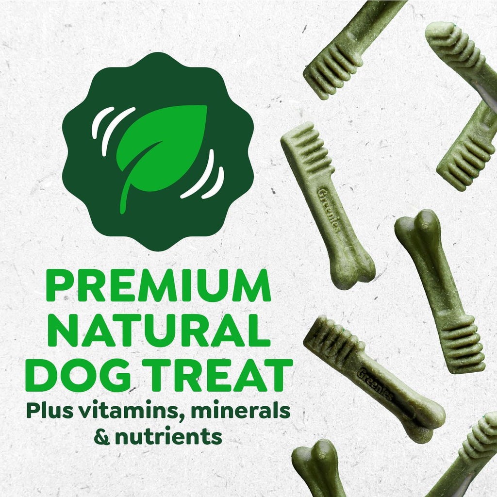 Veterinarian-Recommended Adult Natural Dental Dog Treats Petite Size, Dog Dental Chews, Original Flavor, 36 Oz. Pack, 60 Count