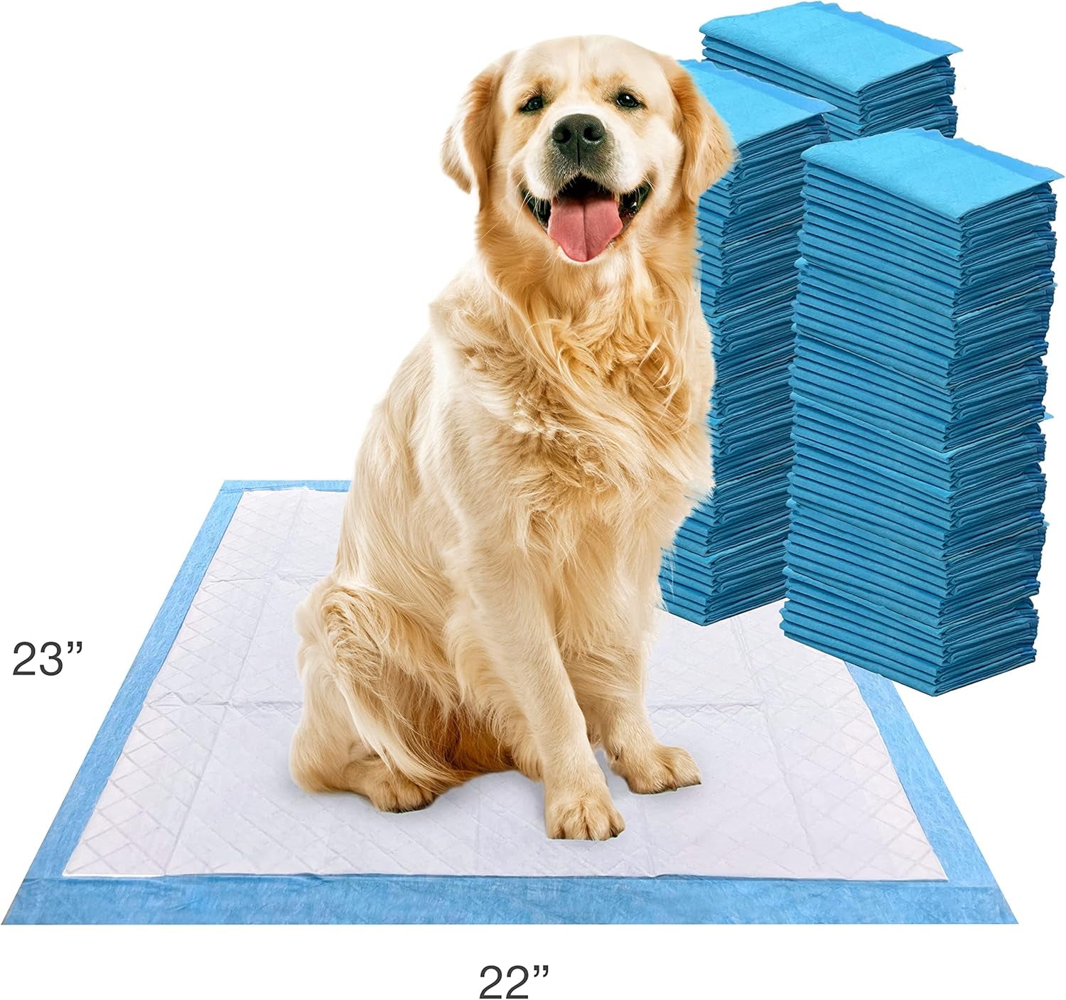 Wee-Wee Superior Performance Unscented Pee Pads for Dogs & Puppies, Quilted Leak-Proof Dog Housebreaking Potty Training Floor Protection, 22" X 23", 200 Count